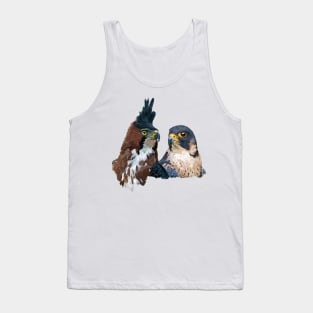 Crested Eagle and Peregrine Falcon Tank Top